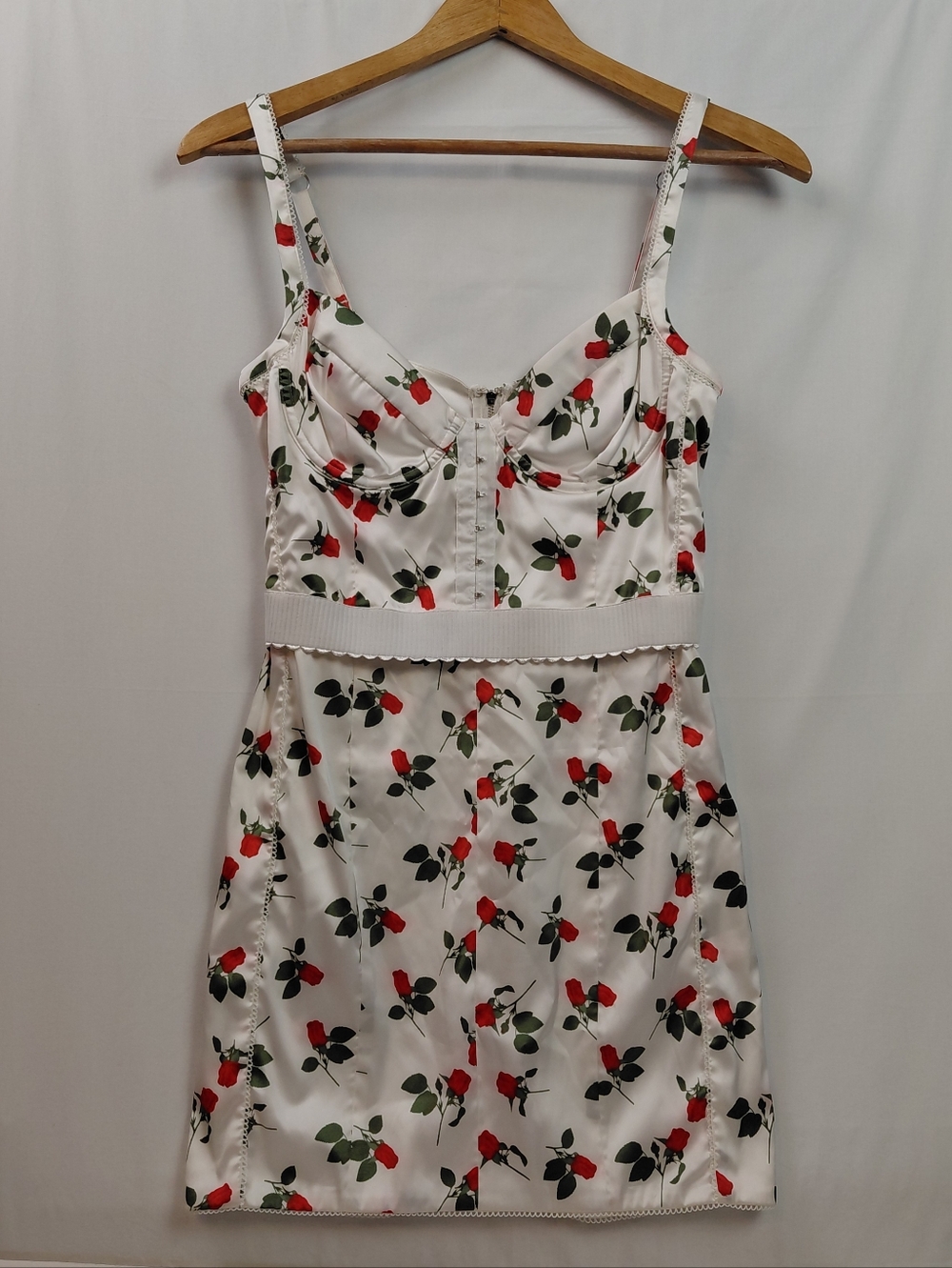 For Love And Lemons Love Song Corset Mini Dress Roses Women's Sz Small NWT